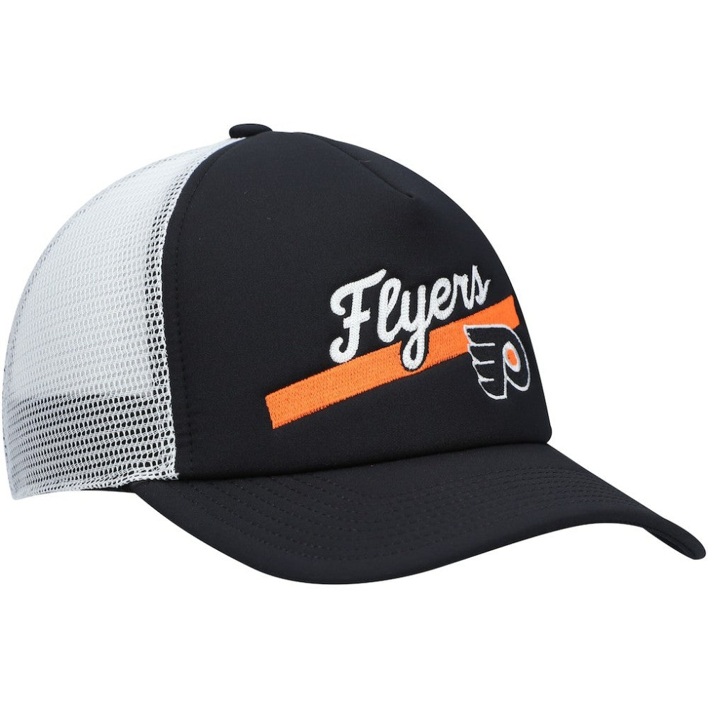 Philadelphia Flyers adidas Women's Foam Trucker Snapback Hat - Black/White | US 4265788