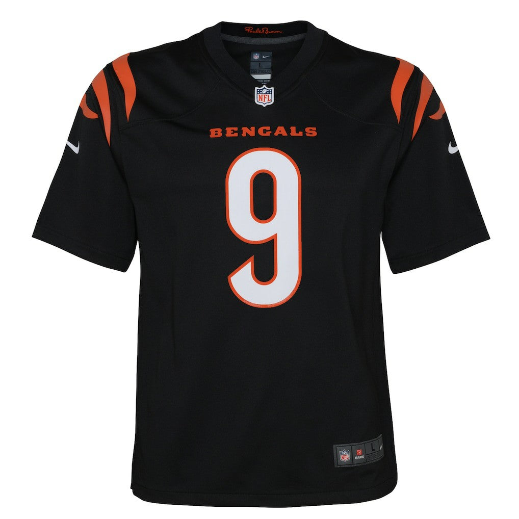 Joe Burrow Cincinnati Bengals Youth Game Jersey - Black Jerseys