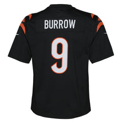 Joe Burrow Cincinnati Bengals Youth Game Jersey - Black Jerseys