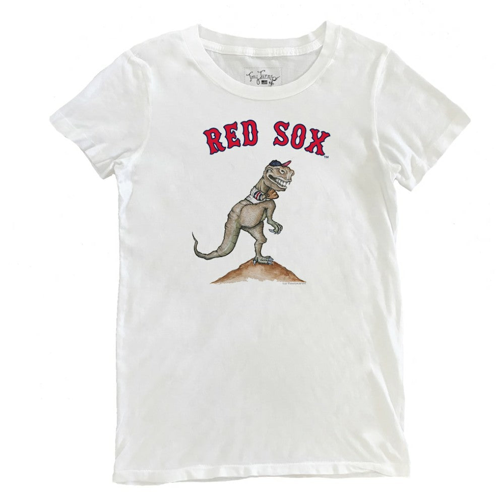Boston Red Sox Tiny Turnip Women's TT Rex T-Shirt - White T-shirts