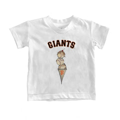 San Francisco Giants Tiny Turnip Youth Triple Scoop T-Shirt - White T-shirts