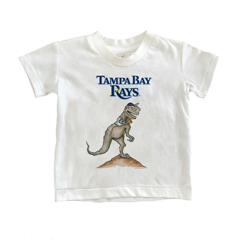 Tampa Bay Rays Tiny Turnip Youth TT Rex T-Shirt - White T-shirts