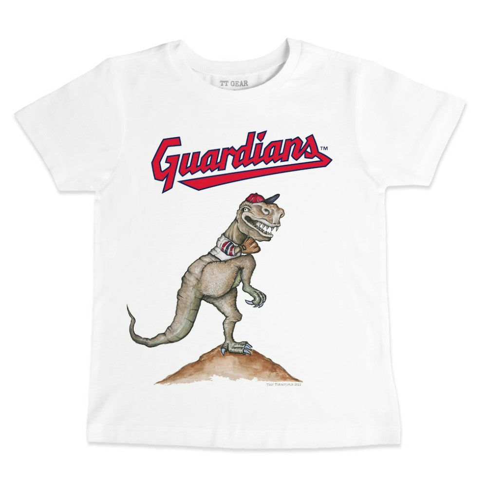 Cleveland Guardians Tiny Turnip Youth TT Rex T-Shirt - White T-shirts