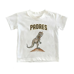 San Diego Padres Tiny Turnip Youth TT Rex T-Shirt - White T-shirts