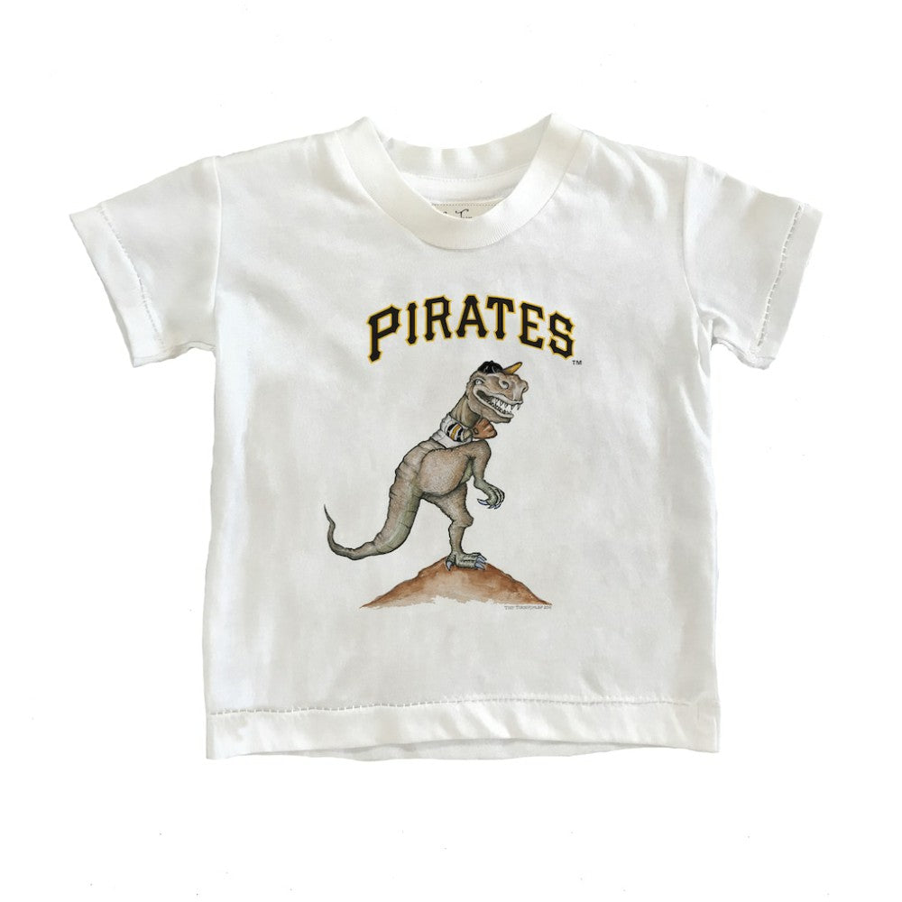 Pittsburgh Pirates Tiny Turnip Youth TT Rex T-Shirt - White T-shirts