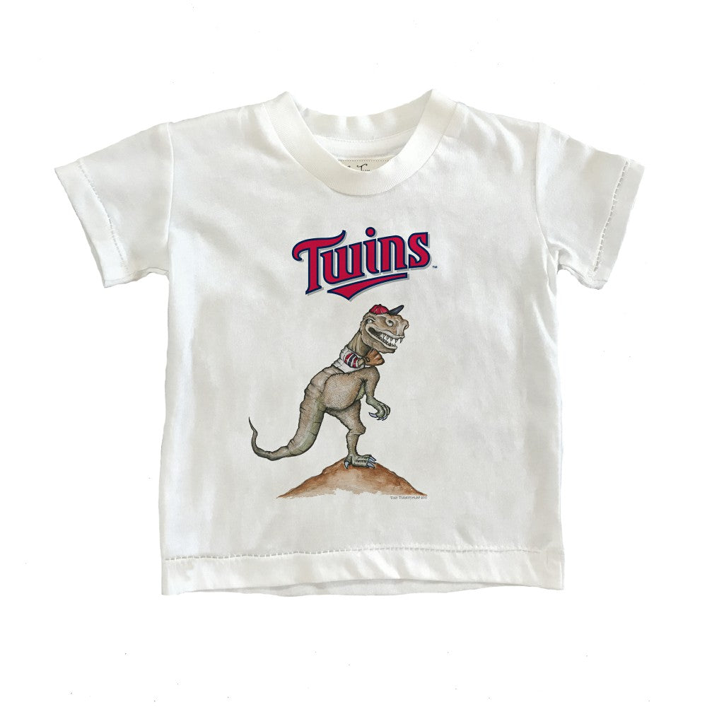 Minnesota Twins Tiny Turnip Youth TT Rex T-Shirt - White T-shirts