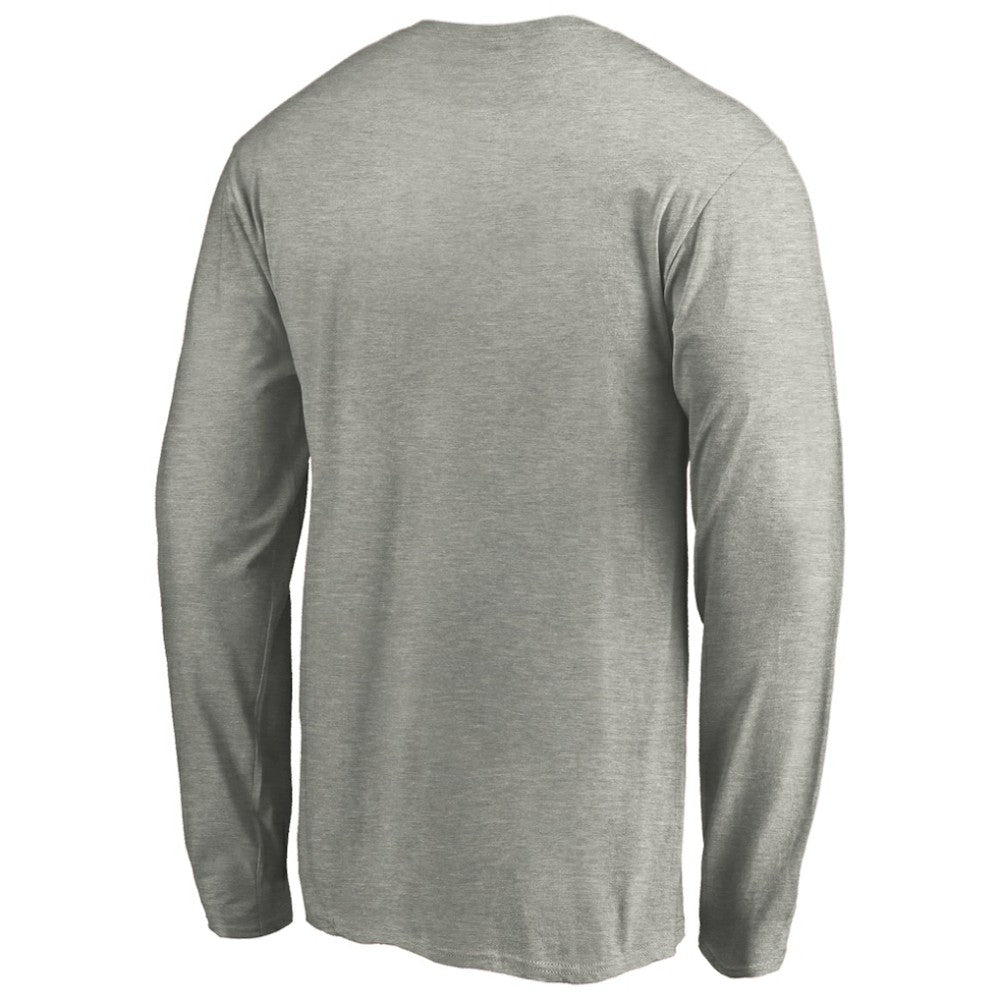 Pittsburgh Penguins Primary Logo Long Sleeve T-Shirt - Heather Gray | US 4267441