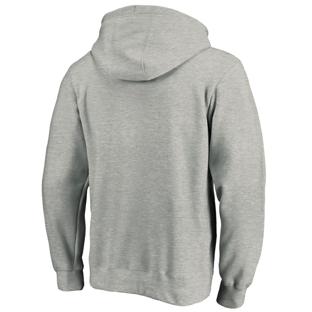 Toronto Maple Leafs Primary Team Logo Fleece Fitted Pullover Hoodie - Heather Gray | US 4267448