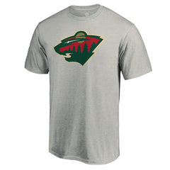 Minnesota Wild Primary Logo T-Shirt - Heather Gray | US 4267450