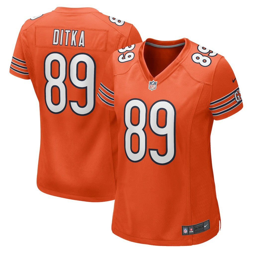 Mike Ditka Chicago Bears Women's Retired Player Jersey - Orange Jerseys