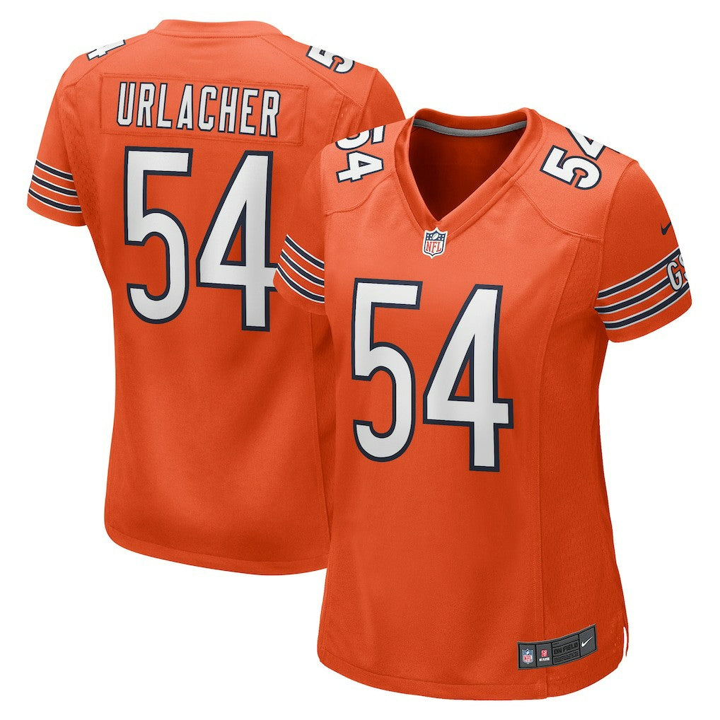 Brian Urlacher Chicago Bears Women's Retired Player Jersey - Orange Jerseys