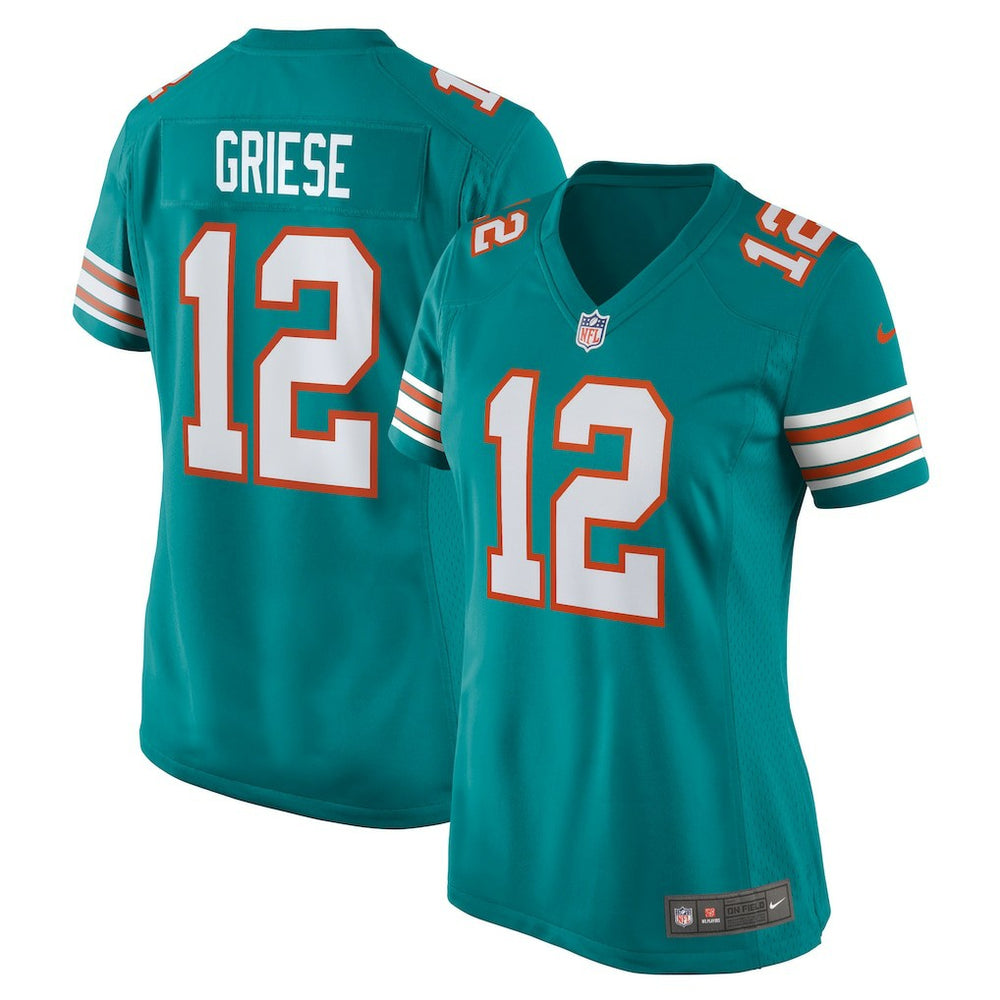 Bob Griese Miami Dolphins Women's Retired Player Jersey - Aqua Jerseys