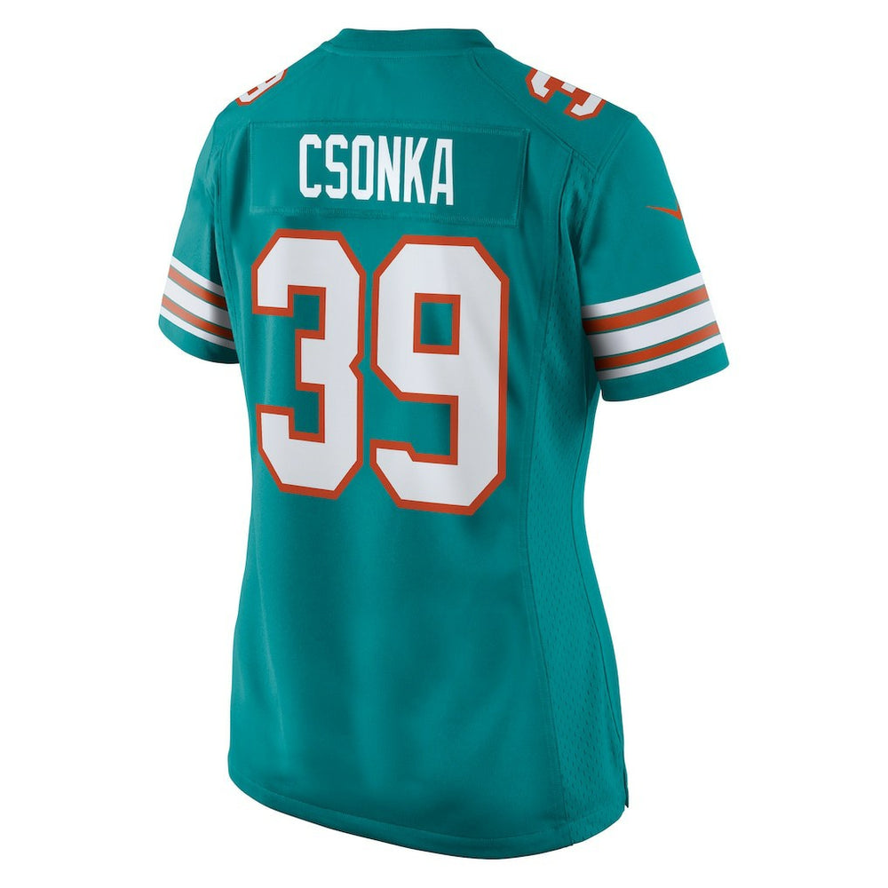 Larry Csonka Miami Dolphins Women's Retired Player Jersey - Aqua Jerseys