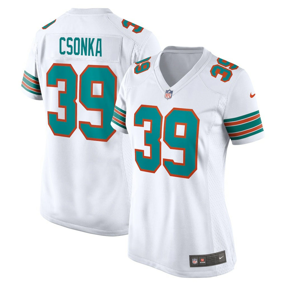 Larry Csonka Miami Dolphins Women's Retired Player Jersey - White Jerseys