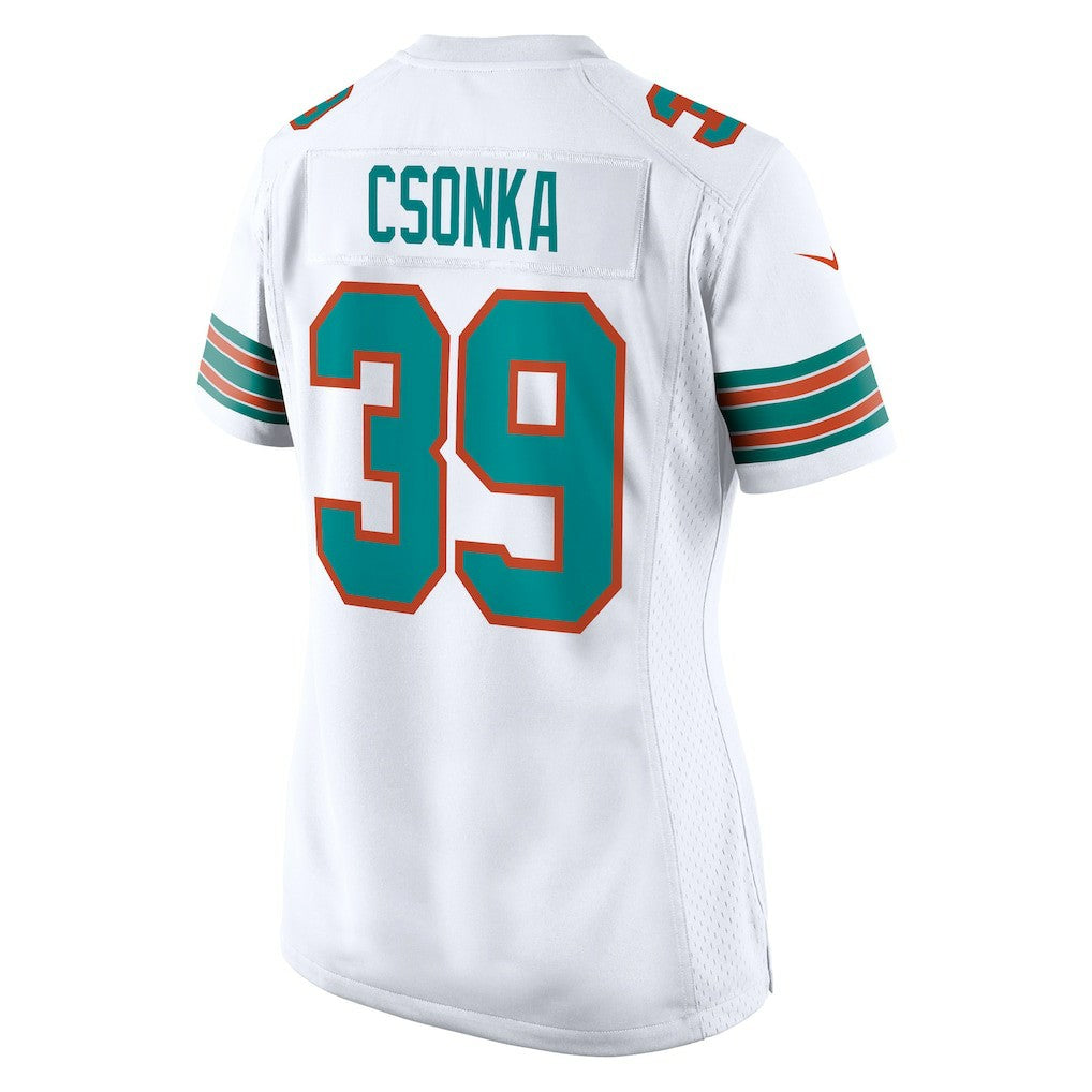 Larry Csonka Miami Dolphins Women's Retired Player Jersey - White Jerseys