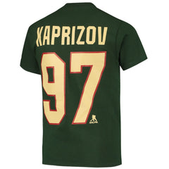 Kirill Kaprizov Minnesota Wild Youth Player Name & Number T-Shirt - Green | US 4268520