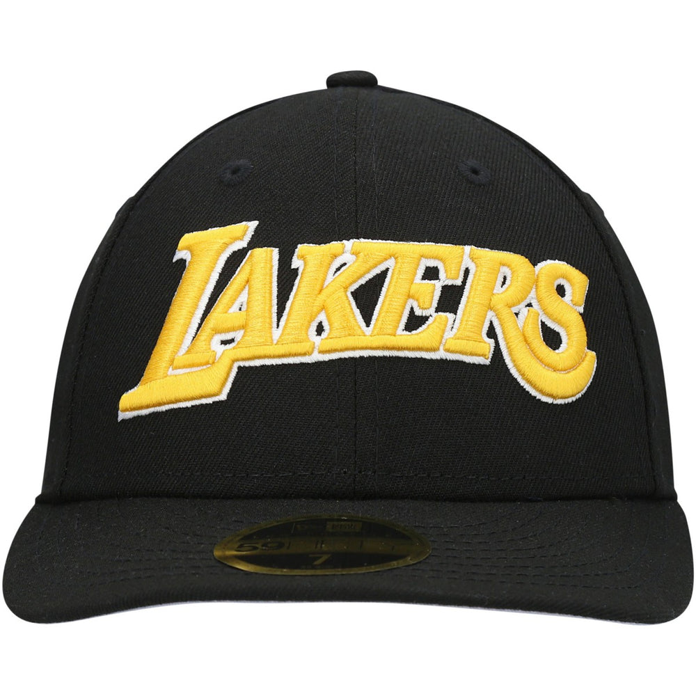 Los Angeles Lakers Team Low Profile 59FIFTY Fitted Hat Black - New Era