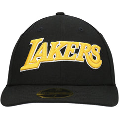 Los Angeles Lakers Team Low Profile 59FIFTY Fitted Hat Black - New Era