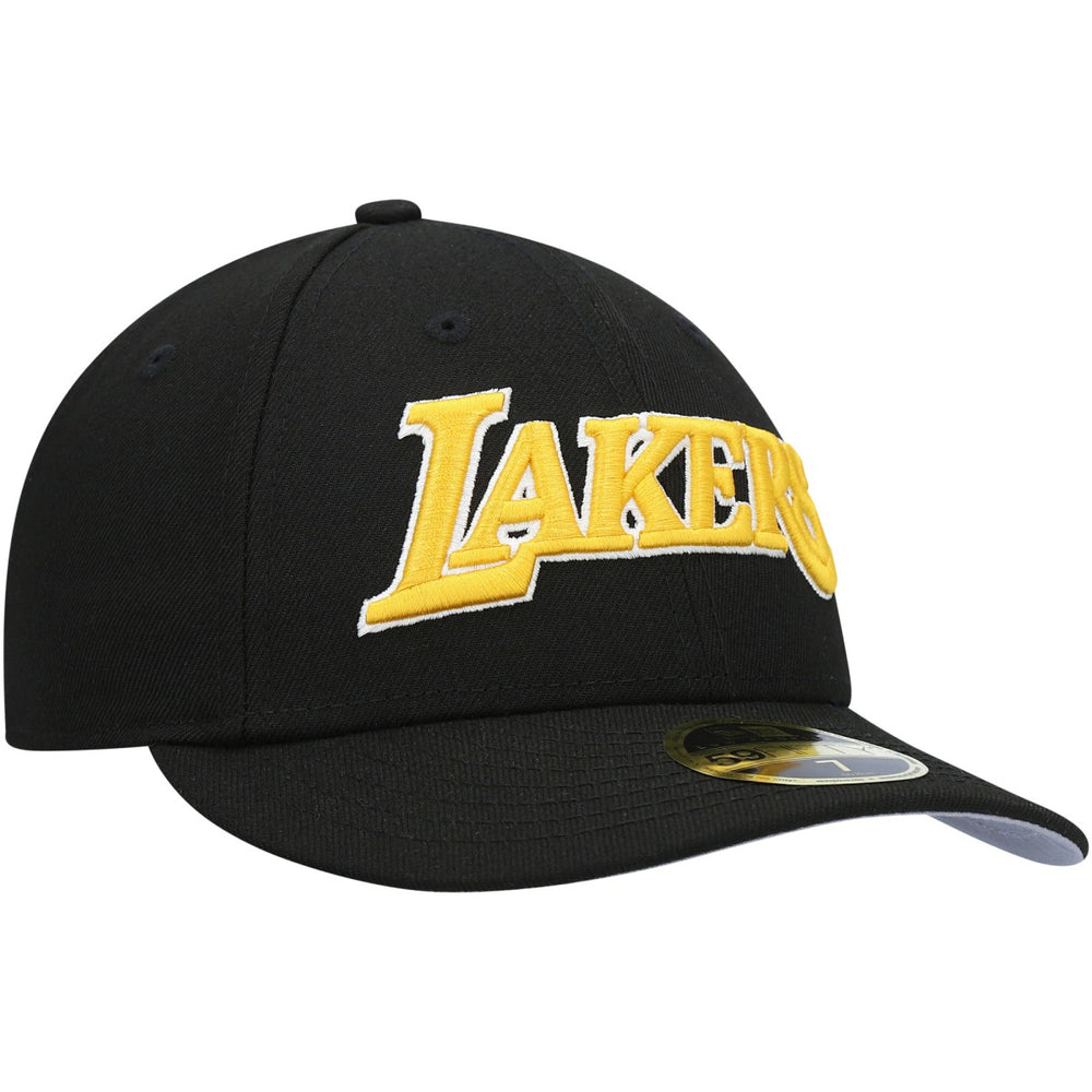 Los Angeles Lakers Team Low Profile 59FIFTY Fitted Hat Black - New Era