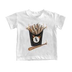 Chicago White Sox Tiny Turnip Youth Hot Bats T-Shirt - White T-shirts