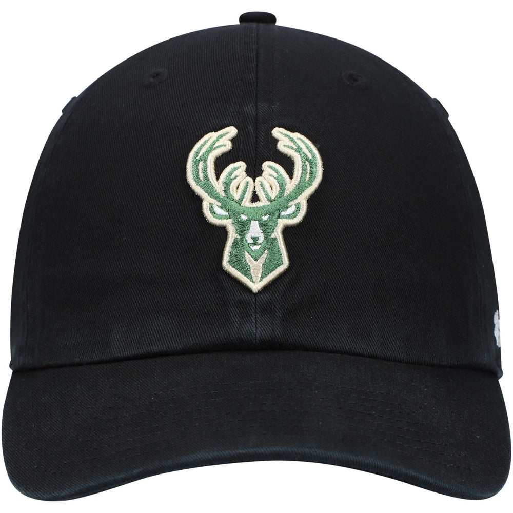 Milwaukee Bucks '47 Core Logo Clean Up Adjustable Hat Black - 47 brand outlet