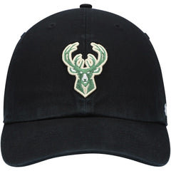 Milwaukee Bucks '47 Core Logo Clean Up Adjustable Hat Black - 47 brand outlet