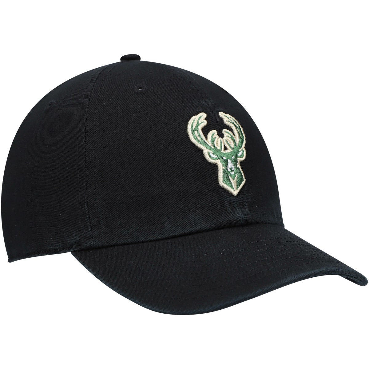 Milwaukee Bucks '47 Core Logo Clean Up Adjustable Hat Black - 47 brand outlet