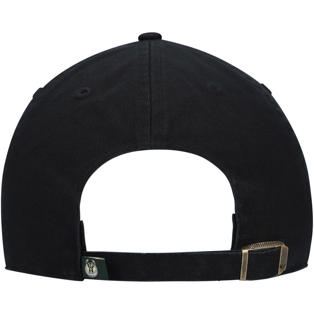 Milwaukee Bucks '47 Core Logo Clean Up Adjustable Hat Black - 47 brand outlet