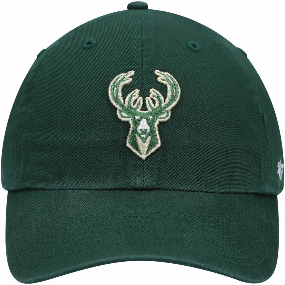 Milwaukee Bucks '47 Core Logo Clean Up Adjustable Hat Hunter Green - 47 brand