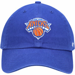 New York Knicks '47 Core Logo Clean Up Adjustable Hat Blue - 47 brand
