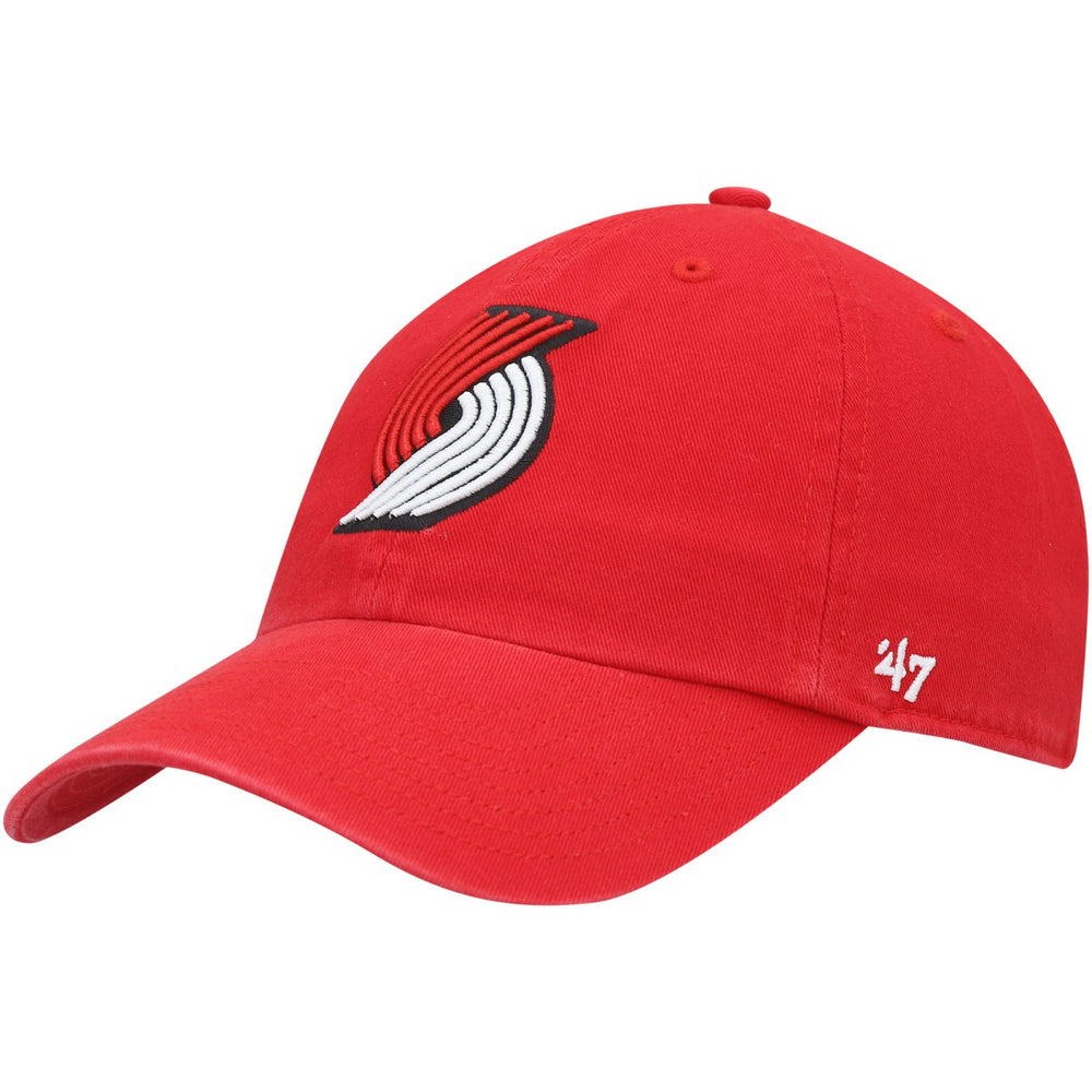 Portland Trail Blazers '47 Core Logo Clean Up Adjustable Hat Red - 47 brand