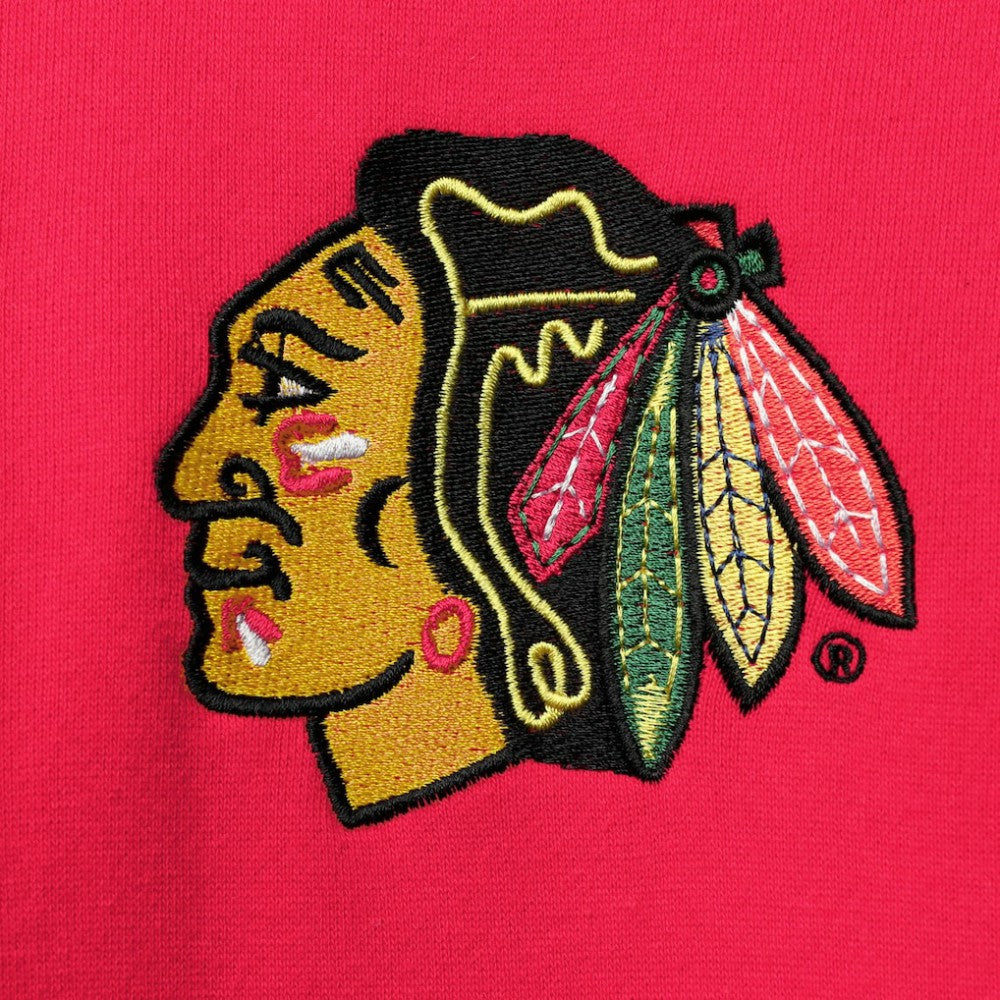 Chicago Blackhawks Starter Playoffs Color Block Full-Zip Hoodie - Red/Black | US 4270903