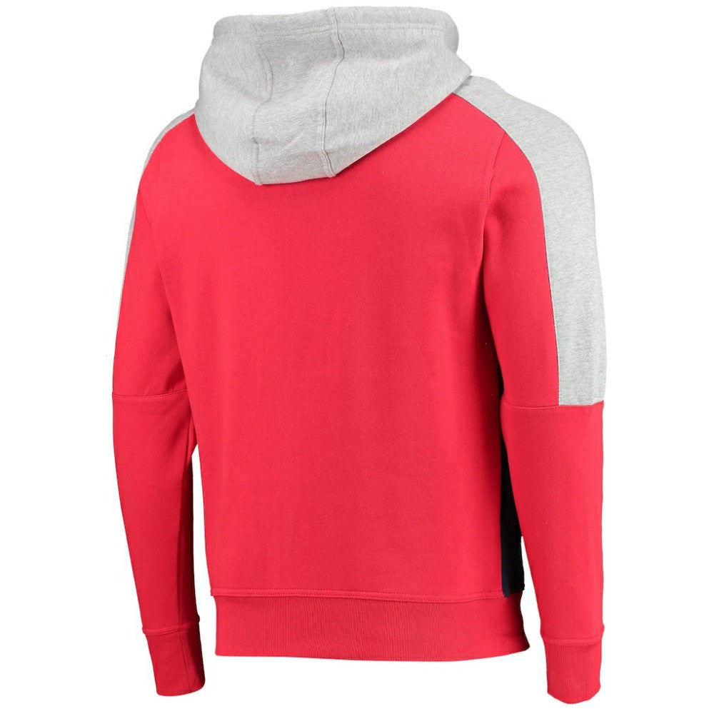 Washington Capitals Starter Playoffs Color Block Full-Zip Hoodie - Red/Navy | US 4270920