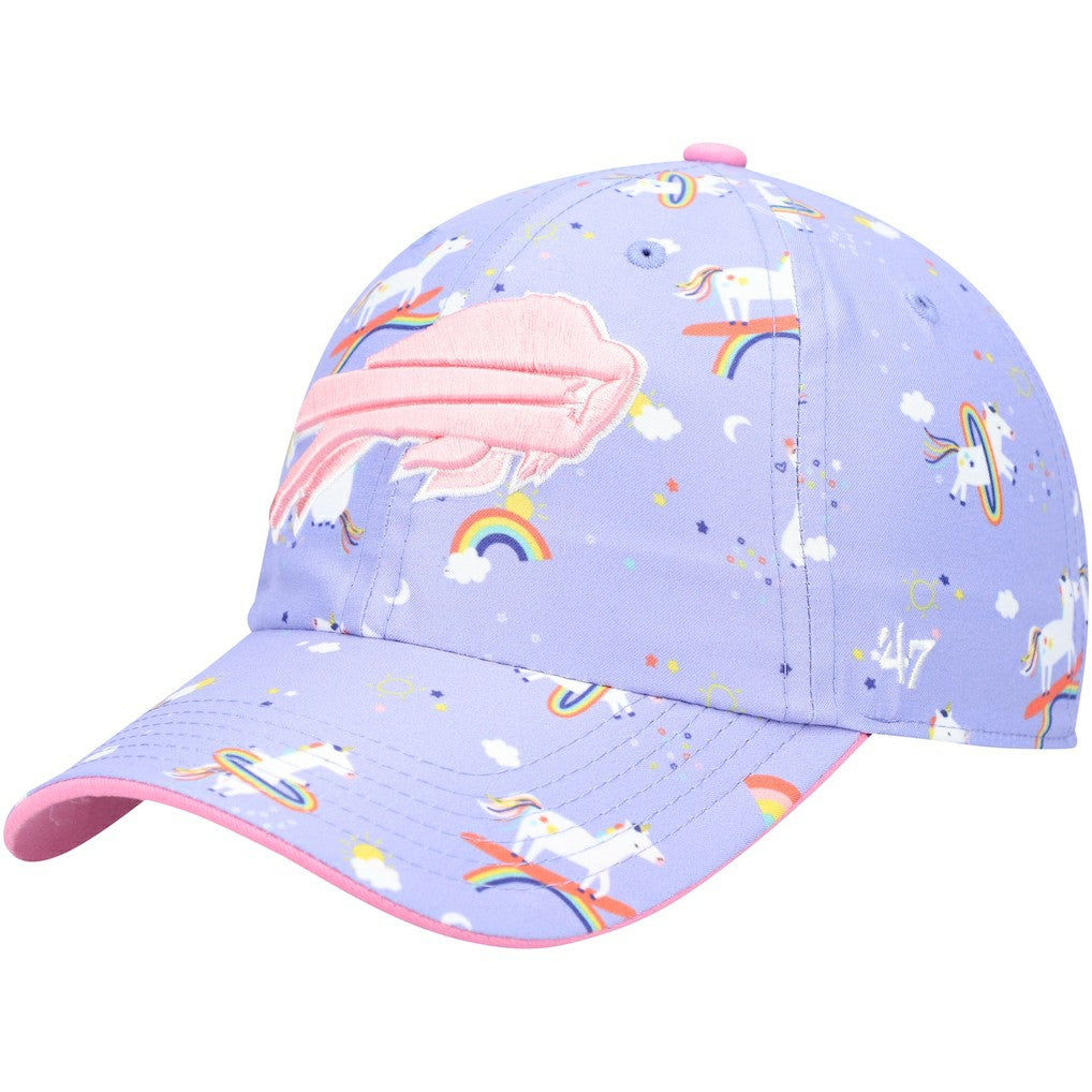 Buffalo Bills '47 Girls Preschool Unicorn Clean Up Adjustable Hat - Purple Hats