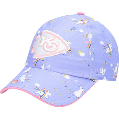 Kansas City Chiefs '47 Girls Preschool Unicorn Clean Up Adjustable Hat - Purple Hats