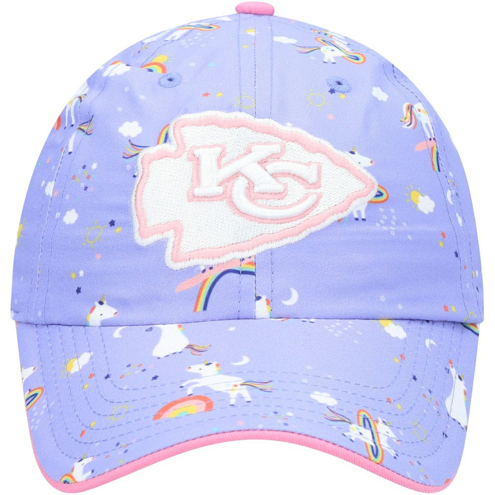 Kansas City Chiefs '47 Girls Preschool Unicorn Clean Up Adjustable Hat - Purple Hats