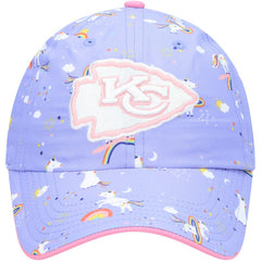 Kansas City Chiefs '47 Girls Preschool Unicorn Clean Up Adjustable Hat - Purple Hats