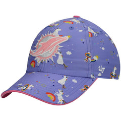 Miami Dolphins '47 Girls Preschool Unicorn Clean Up Adjustable Hat - Purple Hats