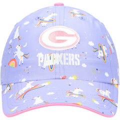 Green Bay Packers '47 Girls Preschool Unicorn Clean Up Adjustable Hat - Purple Hats