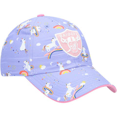 Las Vegas Raiders '47 Girls Preschool Unicorn Clean Up Adjustable Hat - Purple Hats
