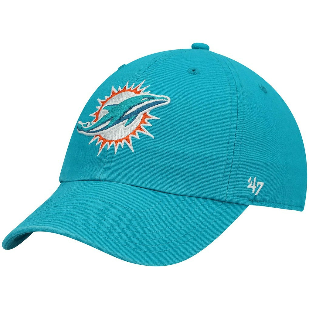 Miami Dolphins '47 Youth Logo Clean Up Adjustable Hat - Aqua Hats