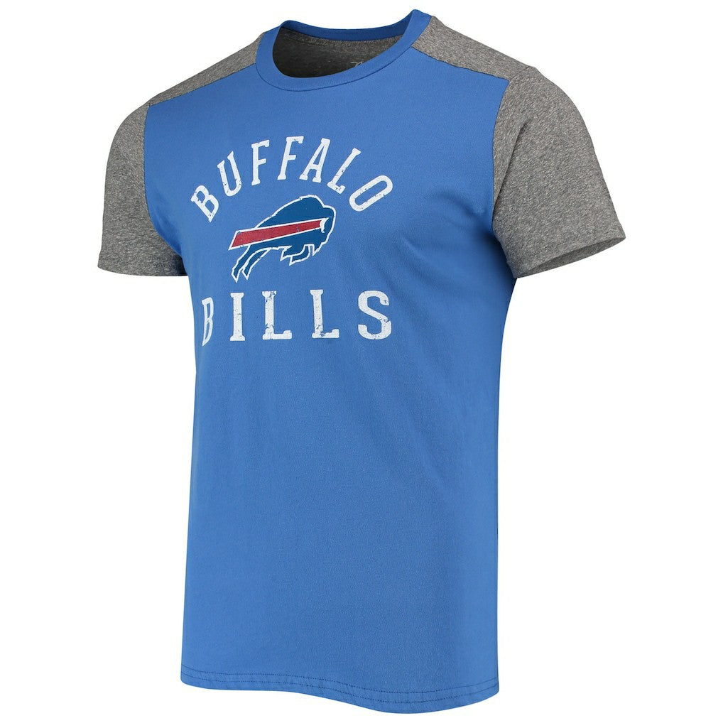 Buffalo Bills Majestic Threads Field Goal Slub T-Shirt - Royal/Gray T-shirts