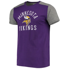 Minnesota Vikings Majestic Threads Field Goal Slub T-Shirt - Purple/Gray T-shirts