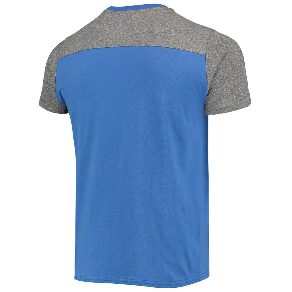 New York Giants Majestic Threads Field Goal Slub T-Shirt - Royal/Gray T-shirts