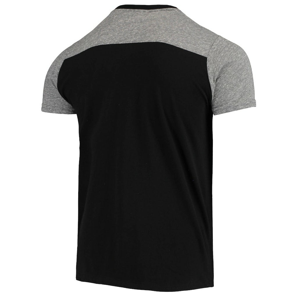 Las Vegas Raiders Majestic Threads Field Goal Slub T-Shirt - Black/Gray T-shirts