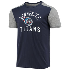 Tennessee Titans Majestic Threads Field Goal Slub T-Shirt - Navy/Gray T-shirts
