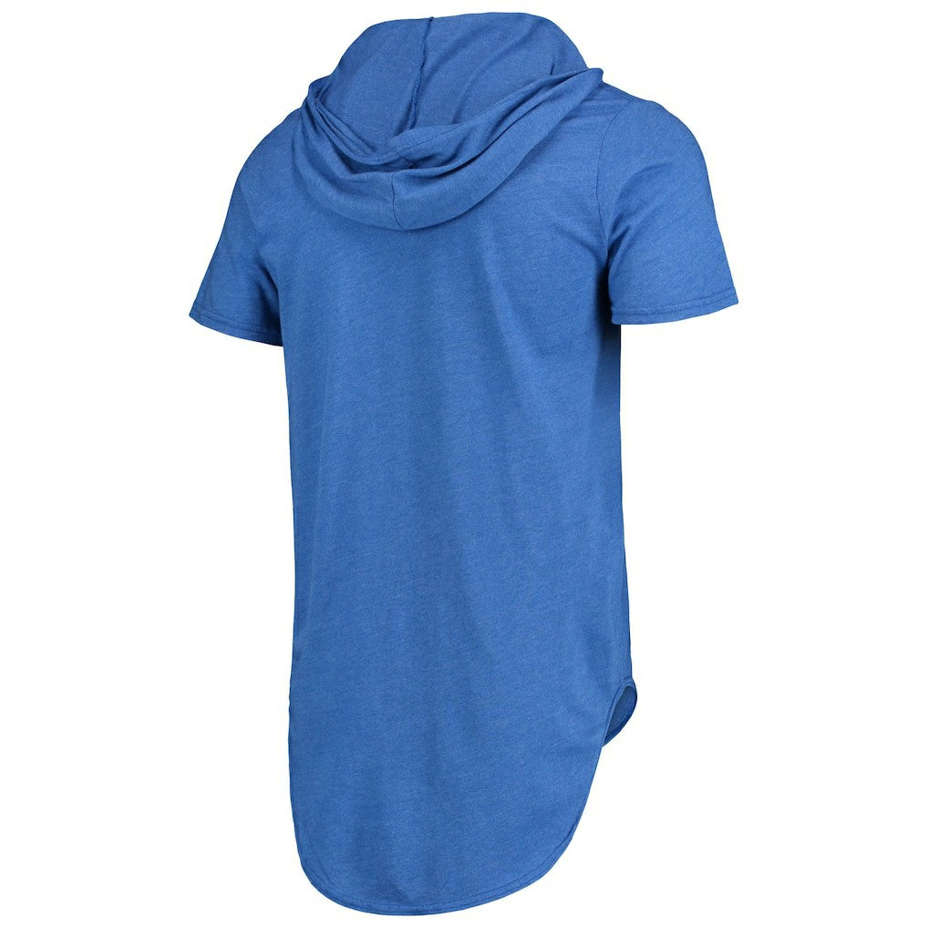 Los Angeles Rams Majestic Threads Primary Logo Tri-Blend Hoodie T-Shirt - Royal Hoodies