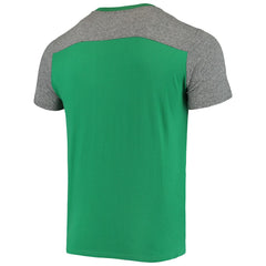 New York Jets Majestic Threads Gridiron Classics Field Goal Slub T-Shirt - Kelly Green/Heathered Gray T-shirts