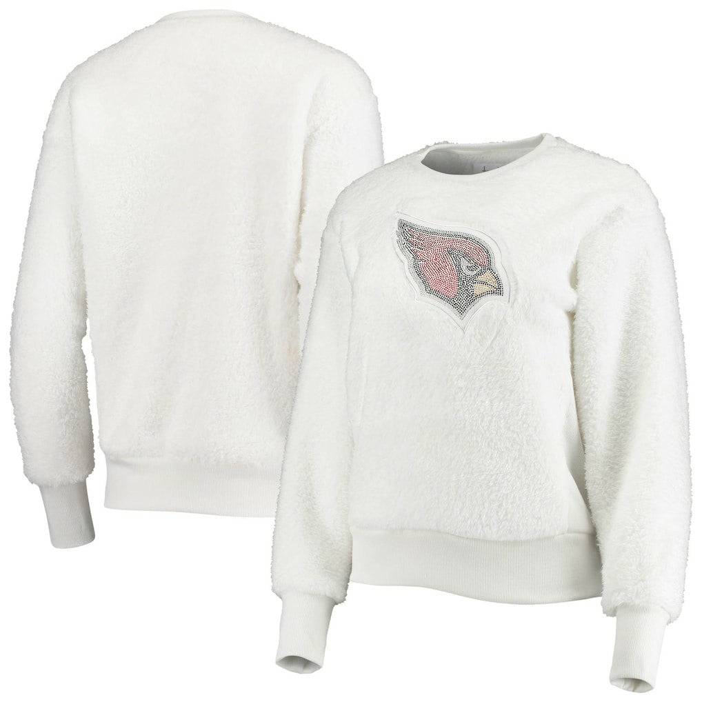 Arizona Cardinals Touch Women's Milestone Tracker Pullover Sweatshirt - White Pullover