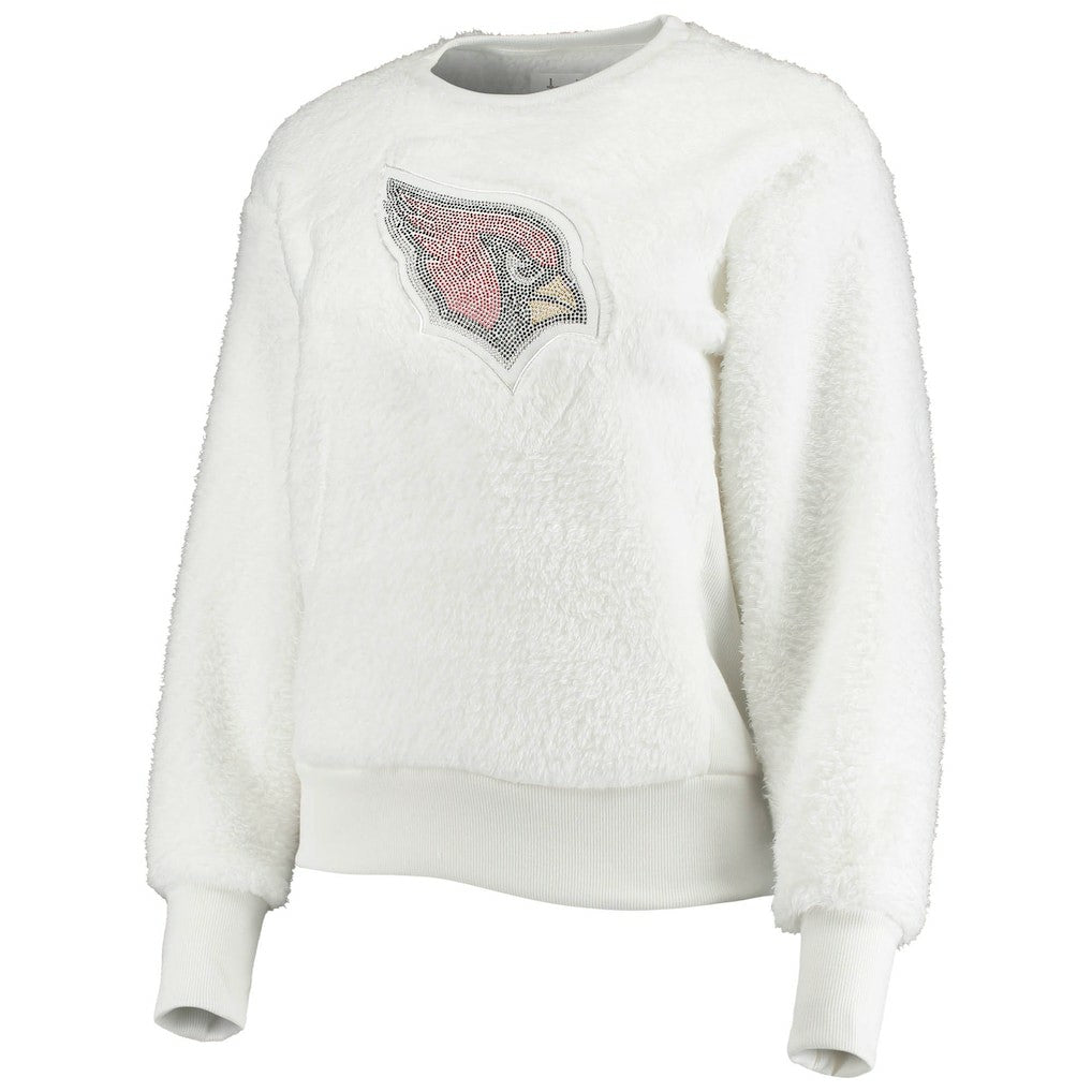 Arizona Cardinals Touch Women's Milestone Tracker Pullover Sweatshirt - White Pullover